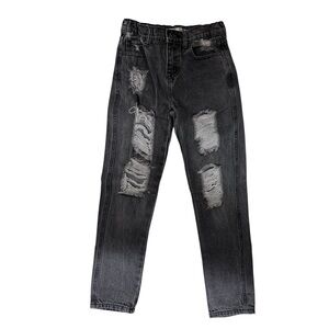Vintage Havana distressed black denim jeans